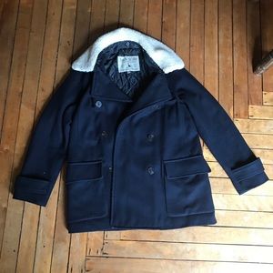 Jack Wills Navy pea coat